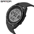 SANDA 6013 Digital Watches Men Luxury Brand LED Display Wristwatch Sports Military Waterproof Watch Clock Relogio Masculino